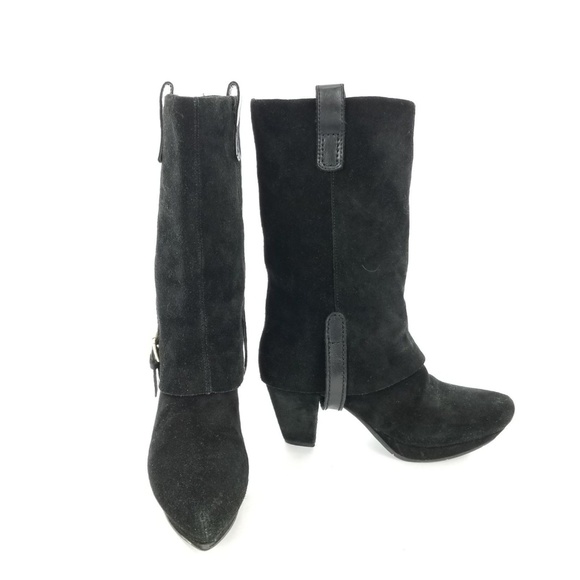 Earthies Shoes - Earthies Boots Lintz Black Suede